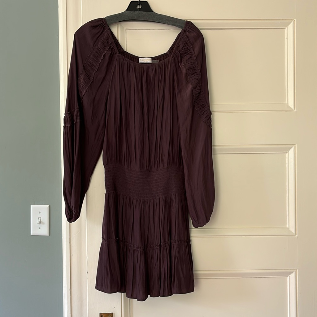 Nwot Dark Purple Long Sleeve Ramy Brook Dress